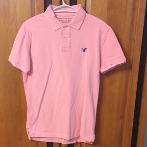 American Eagle Outfitters Kids Light Pink Polo